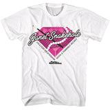 Parks And Recreation - Janet Snakehole Diamond - American Classics - Solid White Adult Short Sleeve T-Shirt