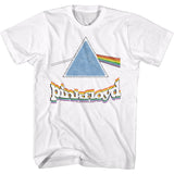 Pink Floyd - Rainbow Prism With Logo - Short Sleeve - Adult - T-Shirt