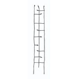 6-Ft High Narrow Garden Trellis in Metal Sprouting Twig Leaf