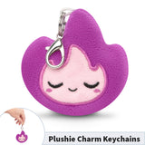 TeeTurtle Flame Plushie Charm Keychain