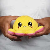 TeeTurtle Reversible Octopus Plushie (Pink + Yellow)