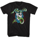 Poison - Skull & Rose - Short Sleeve - Adult - T-Shirt