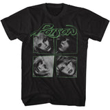 Poison - I Want Action Four Photos - American Classics - Solid Black Adult Short Sleeve T-Shirt