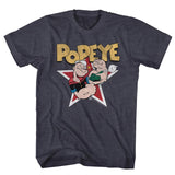 Popeye - Star - Short Sleeve - Heather - Adult - T-Shirt