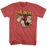 Popeye - Gold Banner - Short Sleeve - Heather - Adult - T-Shirt