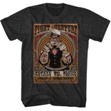 Popeye - Fight Of The Century - American Classics - Heather Black Adult Short Sleeve T-Shirt