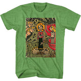 Popeye - Mosaic Olive - Short Sleeve - Heather - Adult - T-Shirt