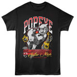 Popeye - Sailor Man Graffiti - American Classics - Black Adult Short Sleeve T-Shirt