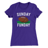 Football Sunday Funday Funny Women's T-Shirt