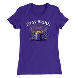 Stay Woke Coffee Funny Women's T-Shirt