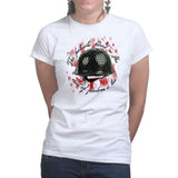 Ladies Patriot's Blood T-shirt Style001
