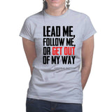 Get Out Of My Way (General Patton) Ladies T-shirt Style001