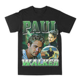 Paul Walker Green Graphic Tee Style001