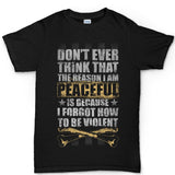 Men's Peaceful and Violent T-shirt Style001