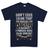 Men's Peaceful and Violent T-shirt Style001