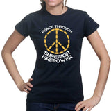 Peace Through Firepower Ladies T-shirt Style001