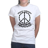 Peace Through Firepower Ladies T-shirt Style001
