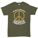 Peace Through Firepower Men's T-shirt Style001