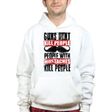Unisex People With Mustaches KIll People Hoodie Style001