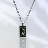 Memento Mori Hourglass Pendant & Chain