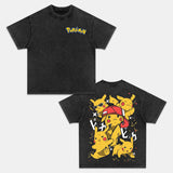 PIKACHU UNISEX ANIME INSPIRED VINTAGE T-SHIRTä¸¨POKÃ‰MON-[DS]