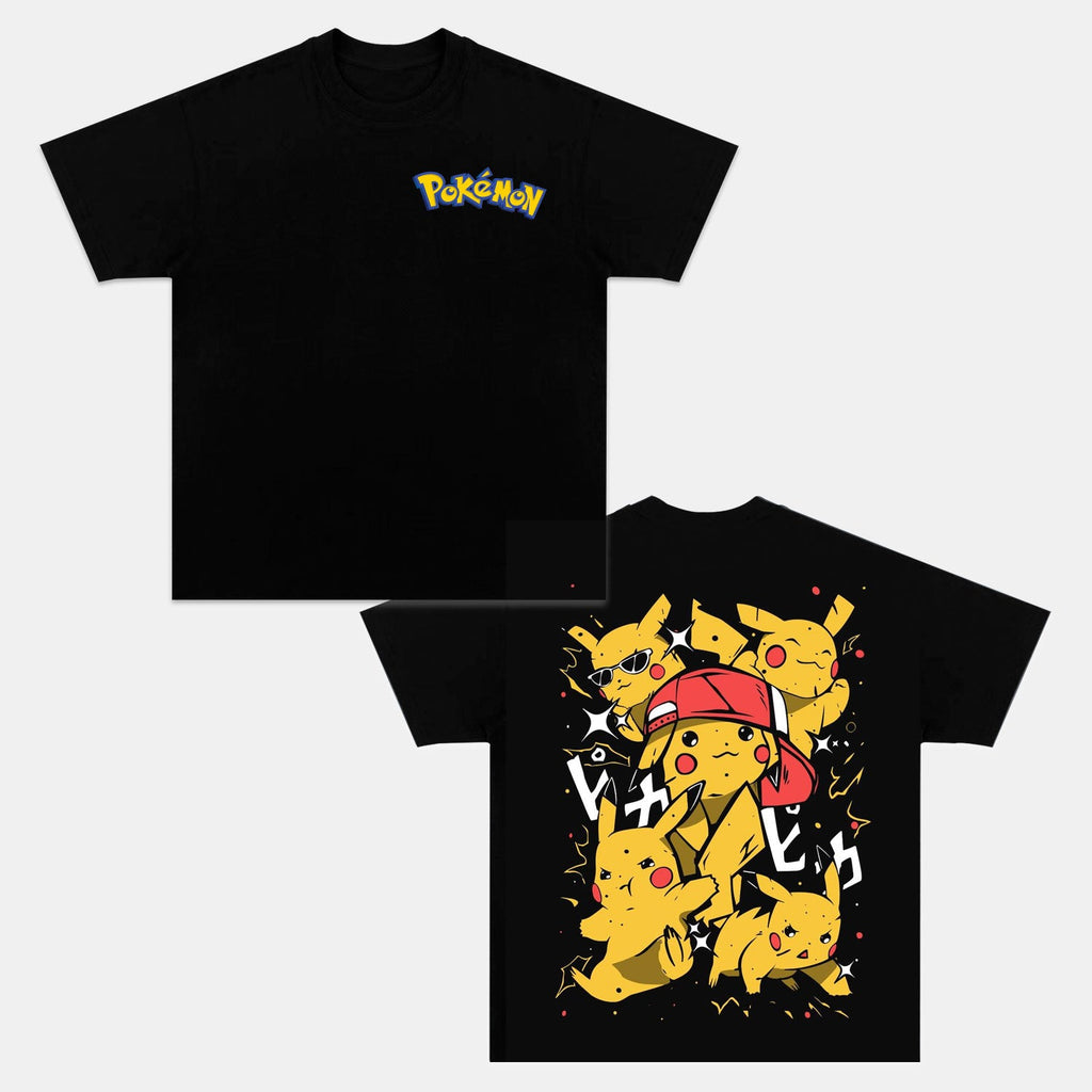 PIKACHU UNISEX ANIME INSPIRED VINTAGE T-SHIRTä¸¨POKÃ‰MON-[DS]