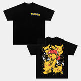 PIKACHU UNISEX ANIME INSPIRED VINTAGE T-SHIRTä¸¨POKÃ‰MON-[DS]