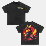 PIKACHU UNISEX ANIME INSPIRED VINTAGE T-SHIRTä¸¨POKÃ‰MON-[DS] Style001