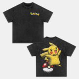 PIKACHU UNISEX ANIME INSPIRED VINTAGE T-SHIRTä¸¨POKÃ‰MON-[DS] Style002