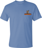 MAJIN OBAMA - 'Vtubers' Pocket T-Shirt - Blue