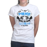 Ladies Police Saves Asses T-shirt Style001