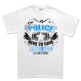 Men's Police Saves Asses T-shirt Style001