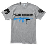 Possible Modifications AR Hair Dryer Men's T-shirt Style001