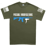 Possible Modifications AR Hair Dryer Men's T-shirt Style001