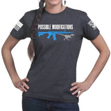 Possible Modifications AR Velociraptor Ladies T-shirt Style001