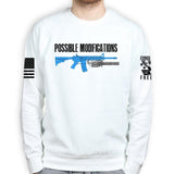 Possible Modifications Gatling Gun Sweatshirt