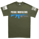 Possible Modifications Gatling Gun Men's T-shirt Style001