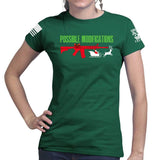AR-15 Possible Modifications - Santa Ladies T-shirt Style001