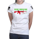 AR-15 Possible Modifications - Santa Ladies T-shirt Style001
