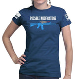 Possible Modifications AR Laser Shark Ladies T-shirt