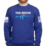 Possible Modifications AR Laser Shark Sweatshirt