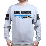 Possible Modifications Rental Truck Sweatshirt Style001