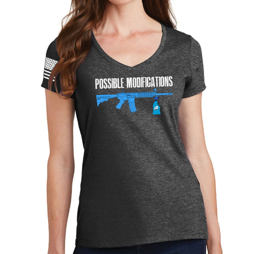Possible Modifications Surface Cleaner Ladies V-Neck T-shirt Style001