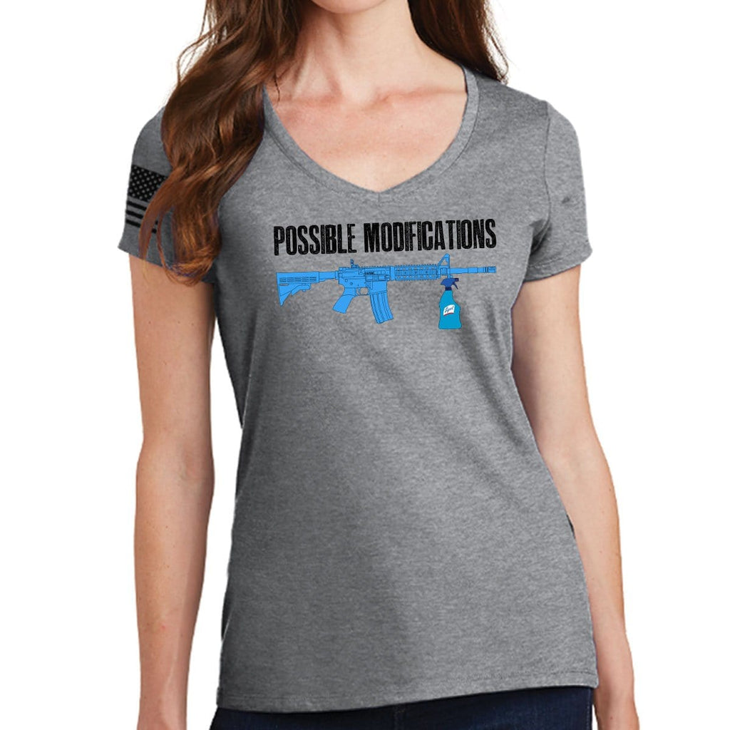 Possible Modifications Surface Cleaner Ladies V-Neck T-shirt Style001