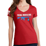 Possible Modifications Surface Cleaner Ladies V-Neck T-shirt Style001