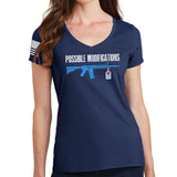 Possible Modifications Sanitizer Ladies V-Neck T-shirt
