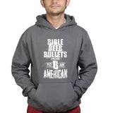Unisex Bible, Beer & Bullets Hoodie Style001