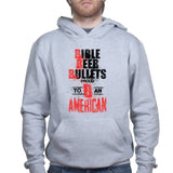 Unisex Bible, Beer & Bullets Hoodie
