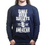 Unisex Bible, Beer & Bullets Sweatshirt Style001