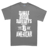 Men's Bible, Beer & Bullets T-shirt Style001